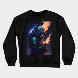 Pug's Fiery Rebellion Crewneck Sweatshirt